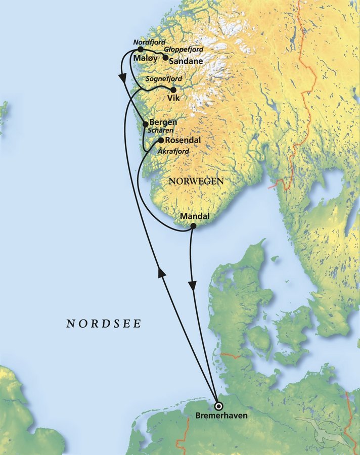 Amr Naturwunder Fjordnorwegen Mit Ms Amera An Bord Kreuzfahrt